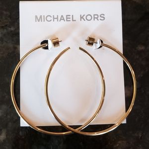 Michael Kors gold hoop earrings